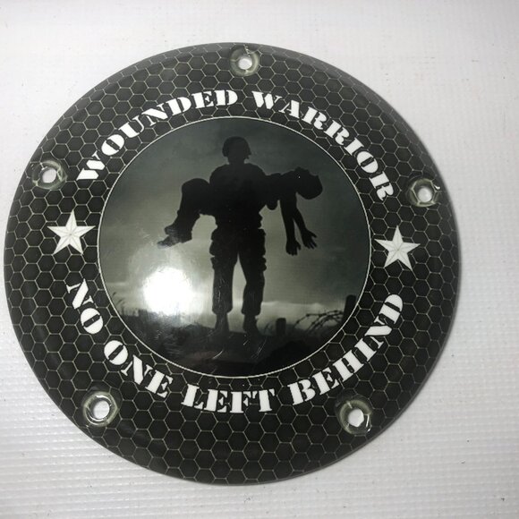 Harley Davidson Derby Cover - Wounded Warrior - 5 Hole - Picture 1 of 5